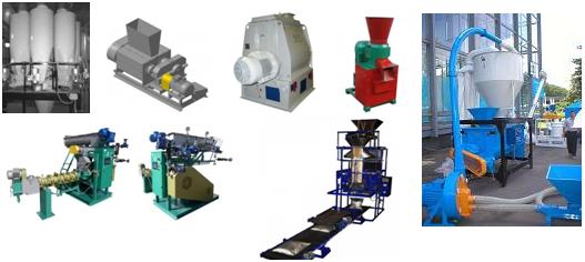 Línea para producción de los piensos extruidos hasta 1000 kg/h